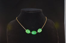 Three Green Necklace