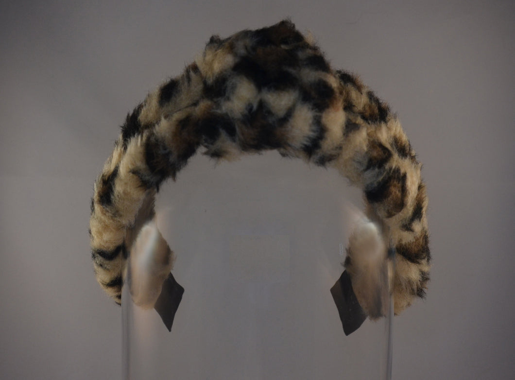 Faux Fur Cheetah Print Headband